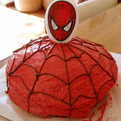Spiderman Birthday Cake on Partycake