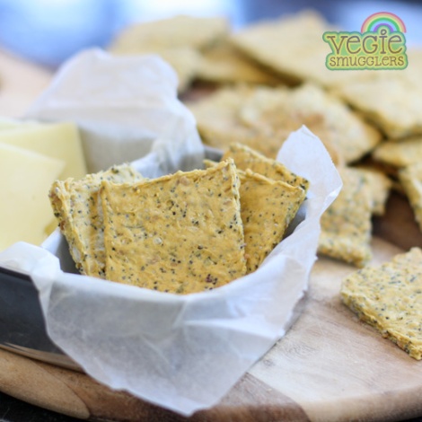 Seed crackers - nut free, so perfect for lunchboxes, too.